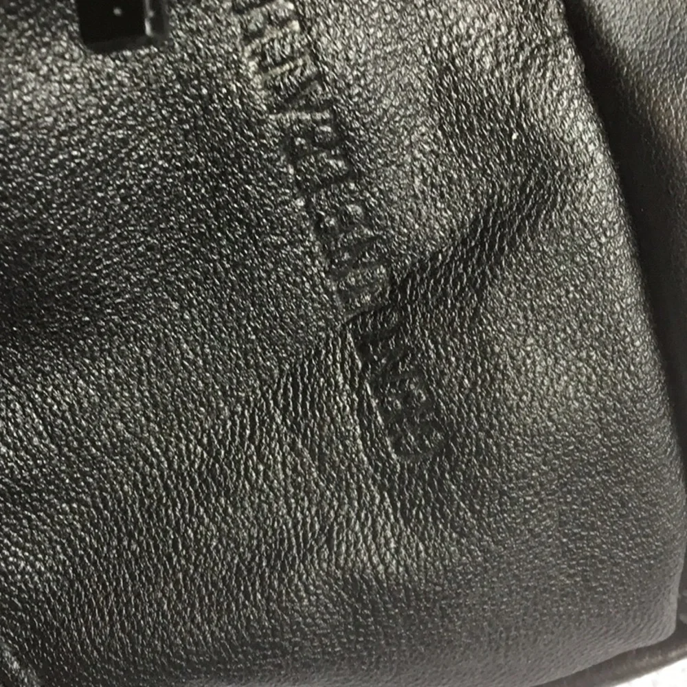 Black Leather Crossbody Bag